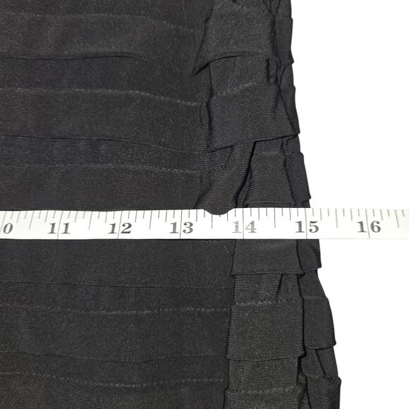 Scarlett Womens 8 Black Chiffon Cape Overlay Sheath Dress Witchy Whimsigoth - Picture 12 of 16